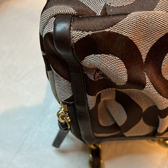 COACH PARKER OP ART KISS LOCK RARE EUC BAG - Picture 11 of 16